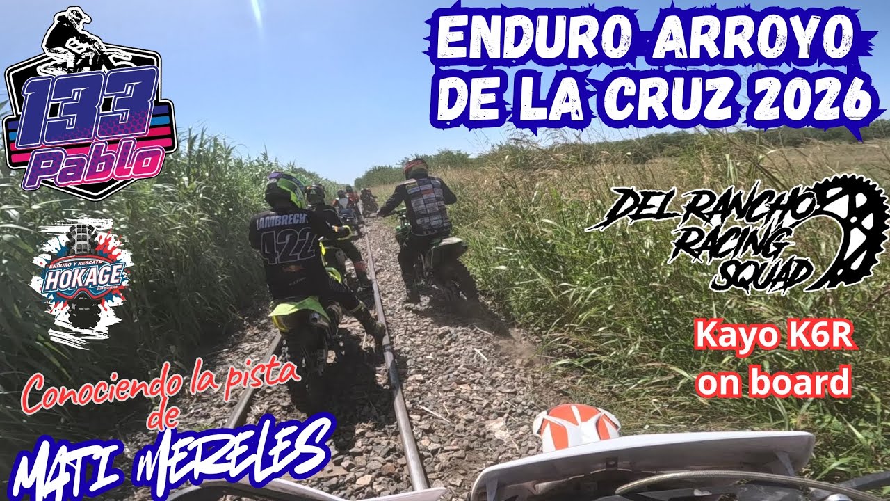 Kayo K6R 🆚 KLX 300 / #Enduro Arroyo de la cruz / conociendo la pista de Mati Mereles #moto #gopro