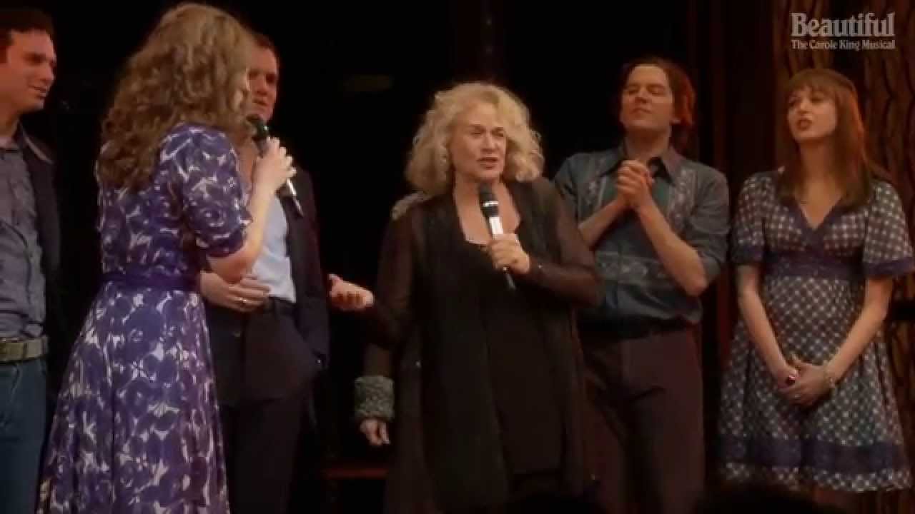 Carole King performs with the Cast of Beautiful live on stage!