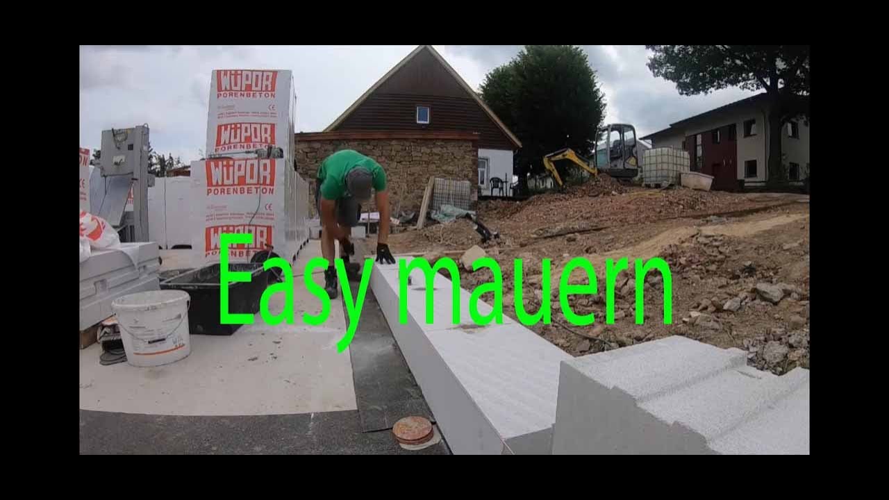 Porenbeton, Gasbeton Steine mauern