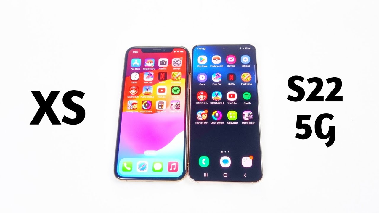 Samsung S22 5G Vs iPhone Xs - SPEED TEST!