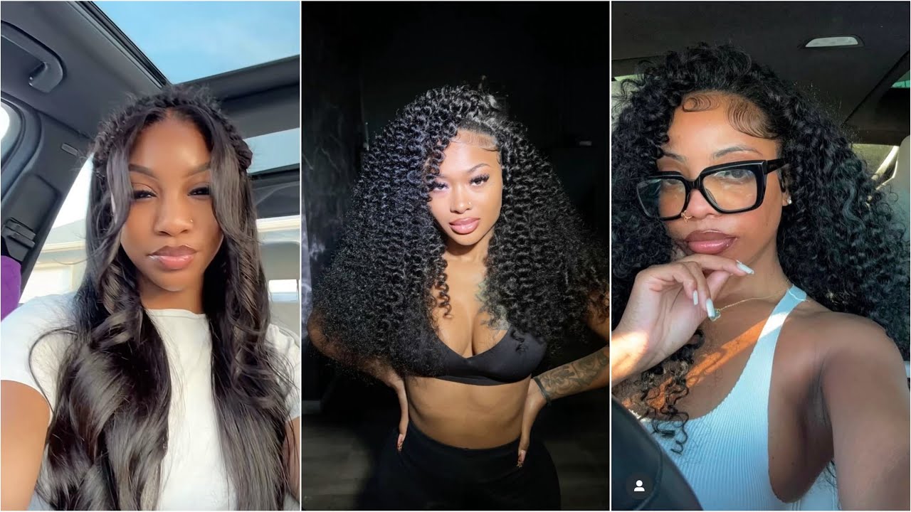 Quick Weave Hairstyles 2025 | Glue In Hair Bundle Compilation & Tutorial