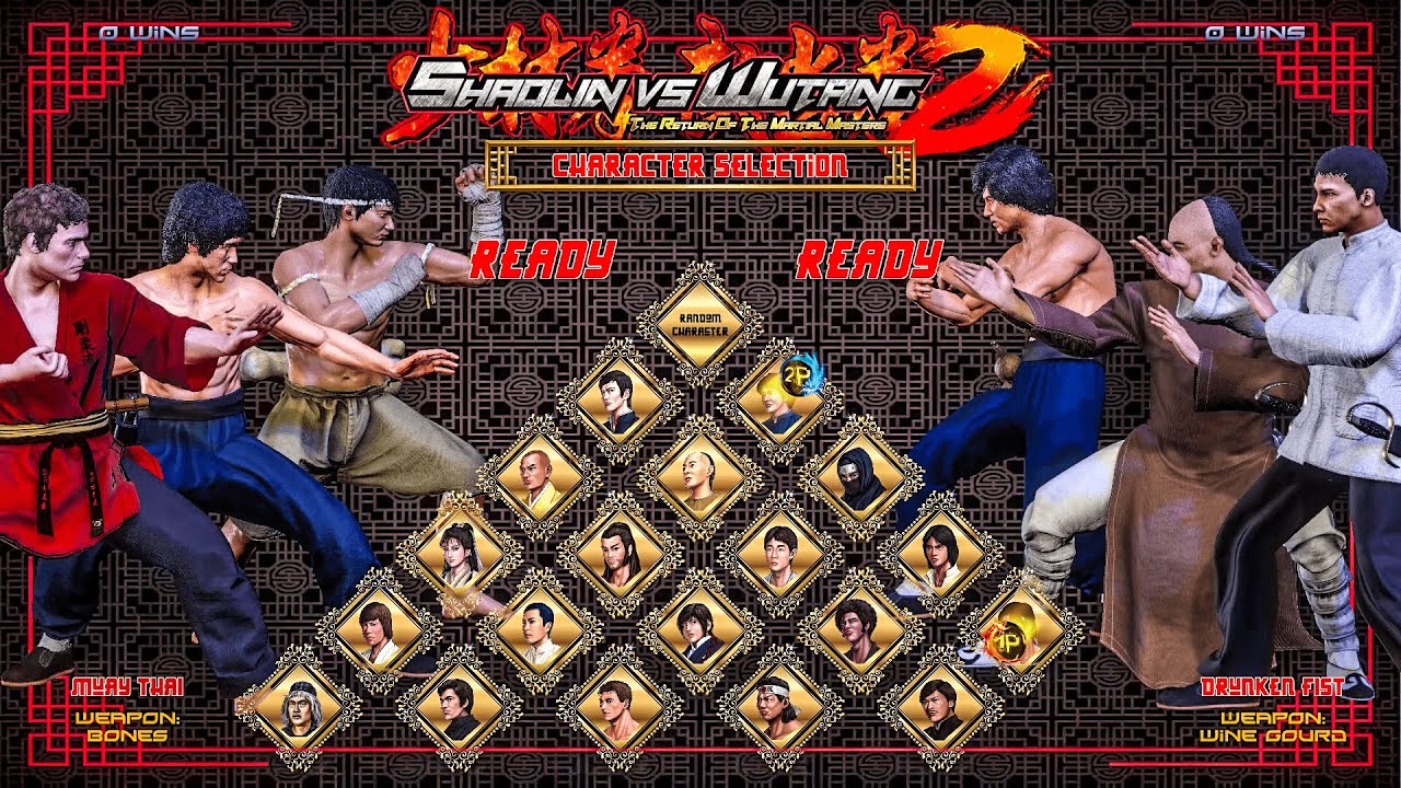 Shaolin vs Wutang 2 :  Team Van Damme VS Team ip man  -  pc  Gameplay ( 1080p )