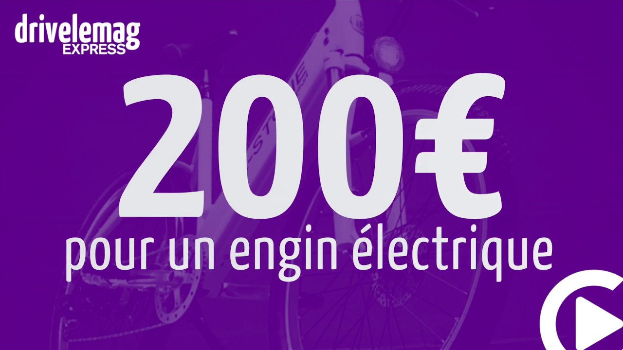 200 euros d'aide pour un engin &eacute;lectrique