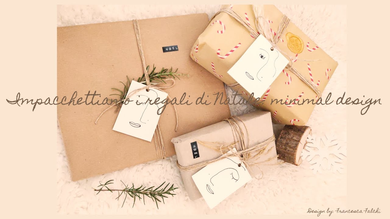Impacchettiamo i regali di Natale: minimal design