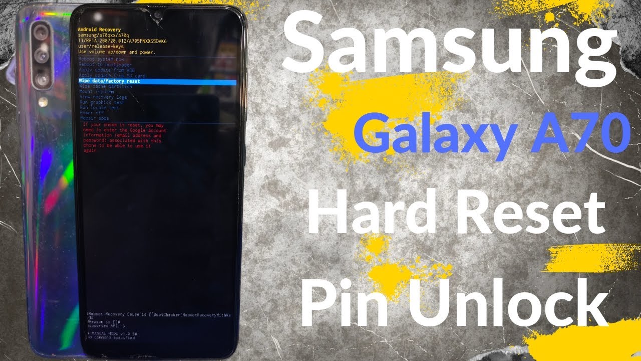 How to Factory Reset Samsung galaxy A70