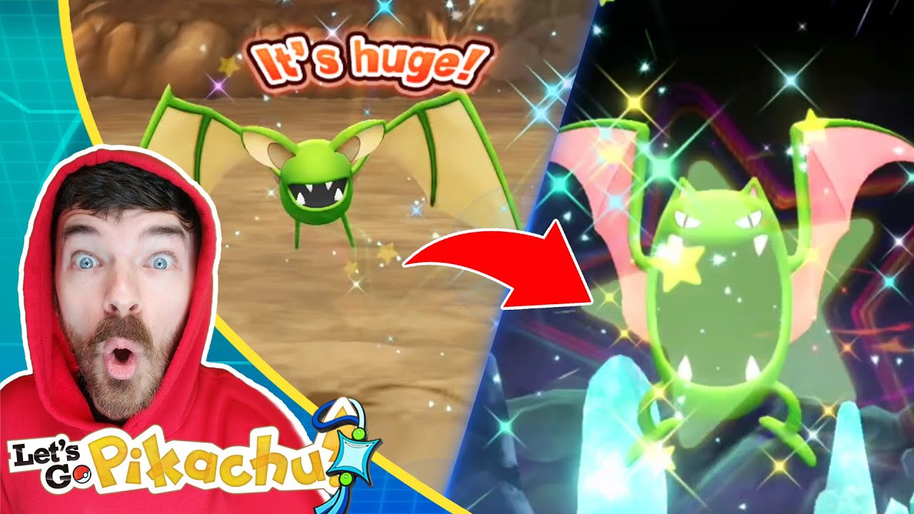 Shiny Zubat & Shiny Golbat Live Reactions | Pokemon Let's Go Pikachu Extreme Shiny Living Dex