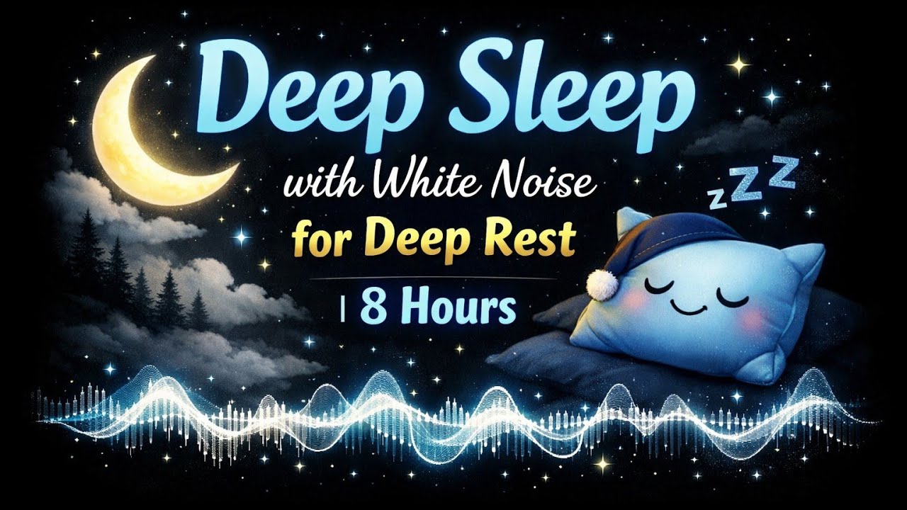 Deep Sleep with White Noise for Deep Rest | 8 Hours