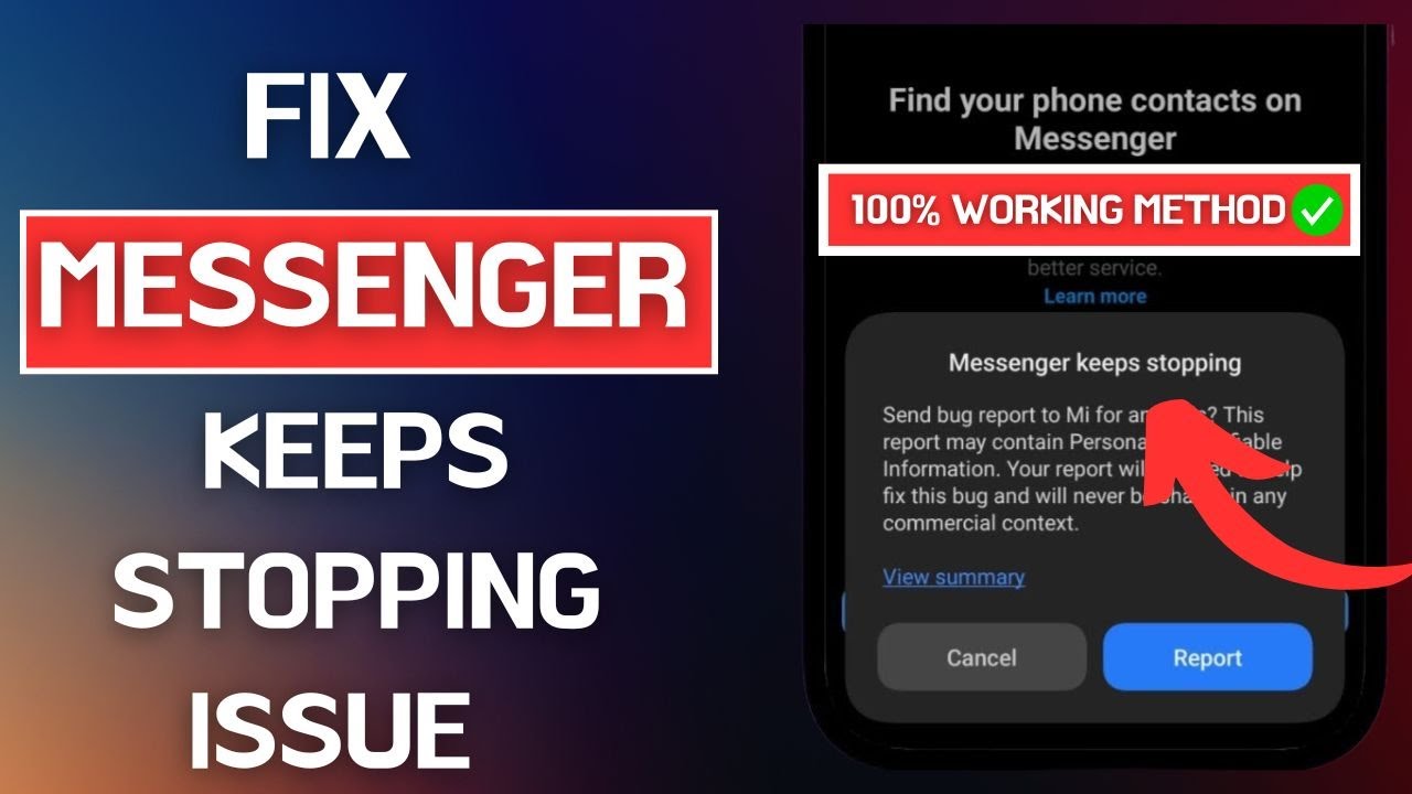 How To Fix Messenger Keeps Stopping/Crashing  Problem // Messenger Keeps Stopping Problem Solved!