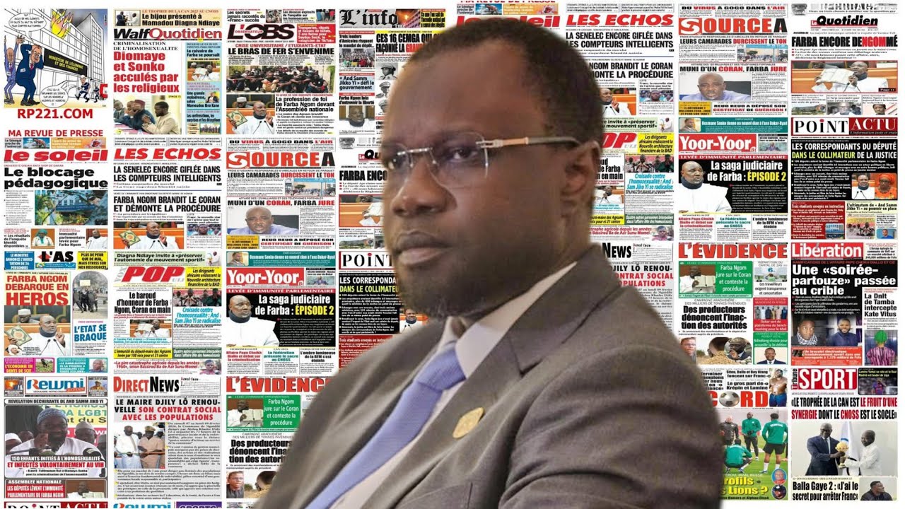 SONKO déroule, Diomaye, Candidature de Macky, Farba jure, UCAD, Procureur,… Revue des titres AGTN