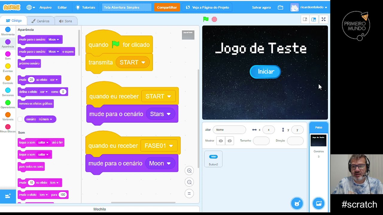 Scratch - Tela de Abertura Simples