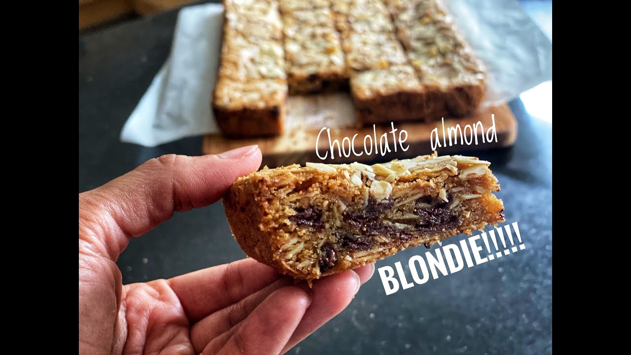 BLONDIE | Delicious chocolate and almond blondies | Brownie variation | Food with Chetna