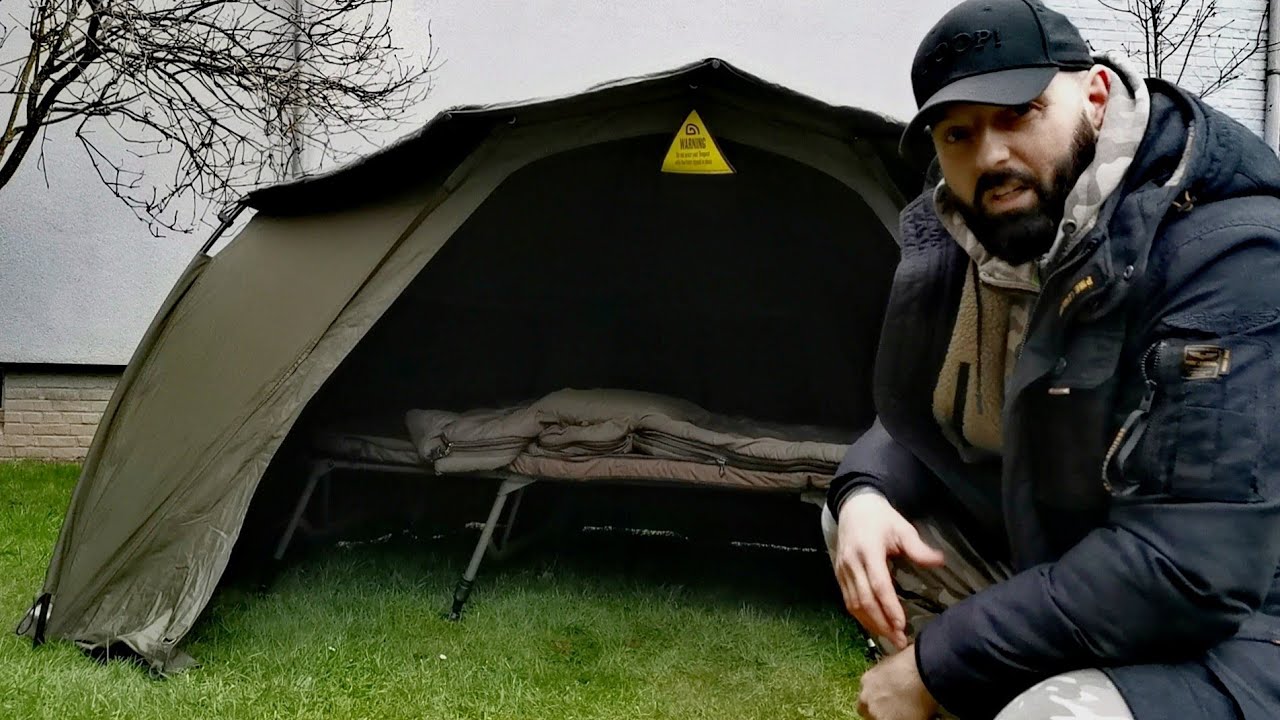 Trakker Tempest Advanced 100 Bivvy was passt wirklich rein + Aufbau