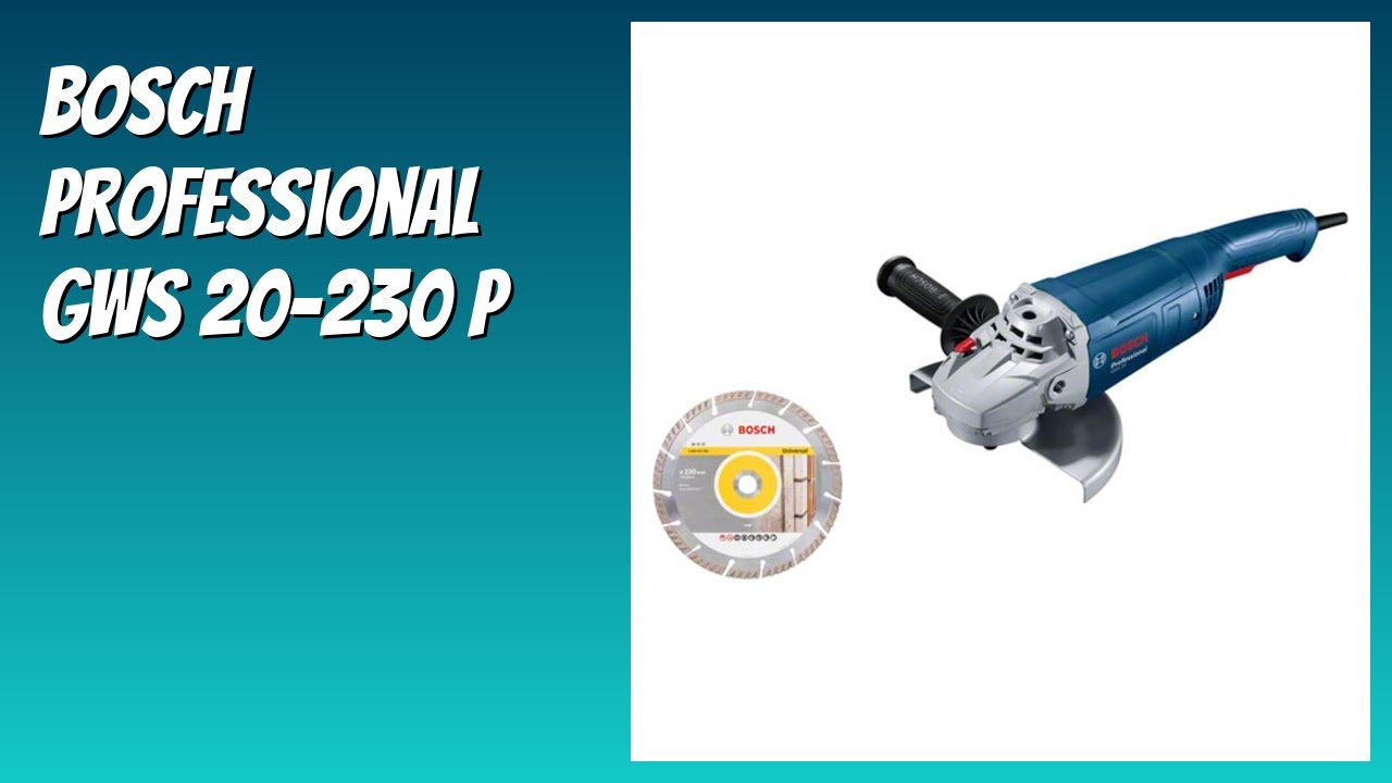 RESEÑA (2026) : Bosch Professional GWS 20-230 P. DETALLES