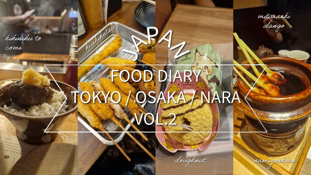 Japan food diary 🍰☕🍩🍁 Vol.2 || Tokyo, Osaka and Nara