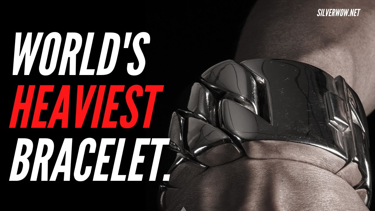 Worlds Heaviest Mens Silver Bracelet - 1kg + This Will SHOCK You!