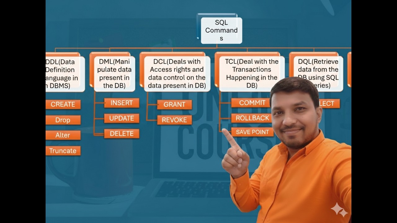 Session 5 DDL, DML, DCL, TCL, CONSTRAINTS all are SQL | Types Of SQL Commands | DBMS |
