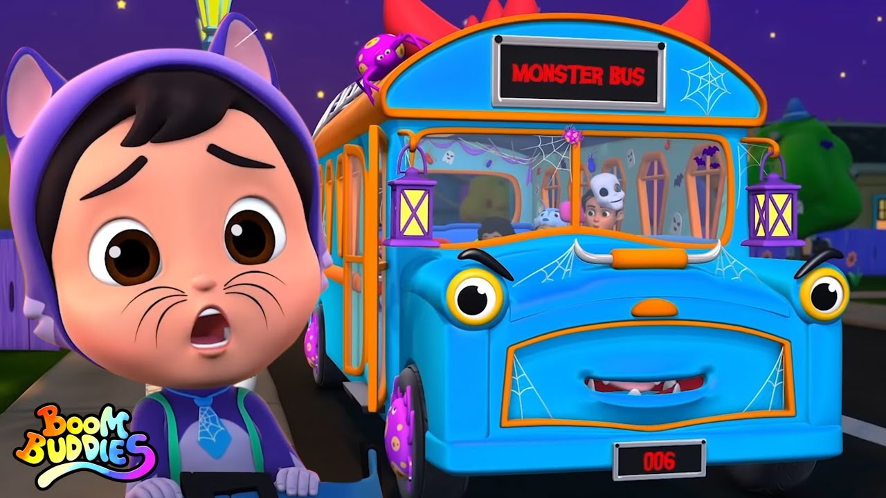 Roda Di Bus | Sajak menakutkan | Video animasi | Boom Buddies Indonesia | Bayi sajak
