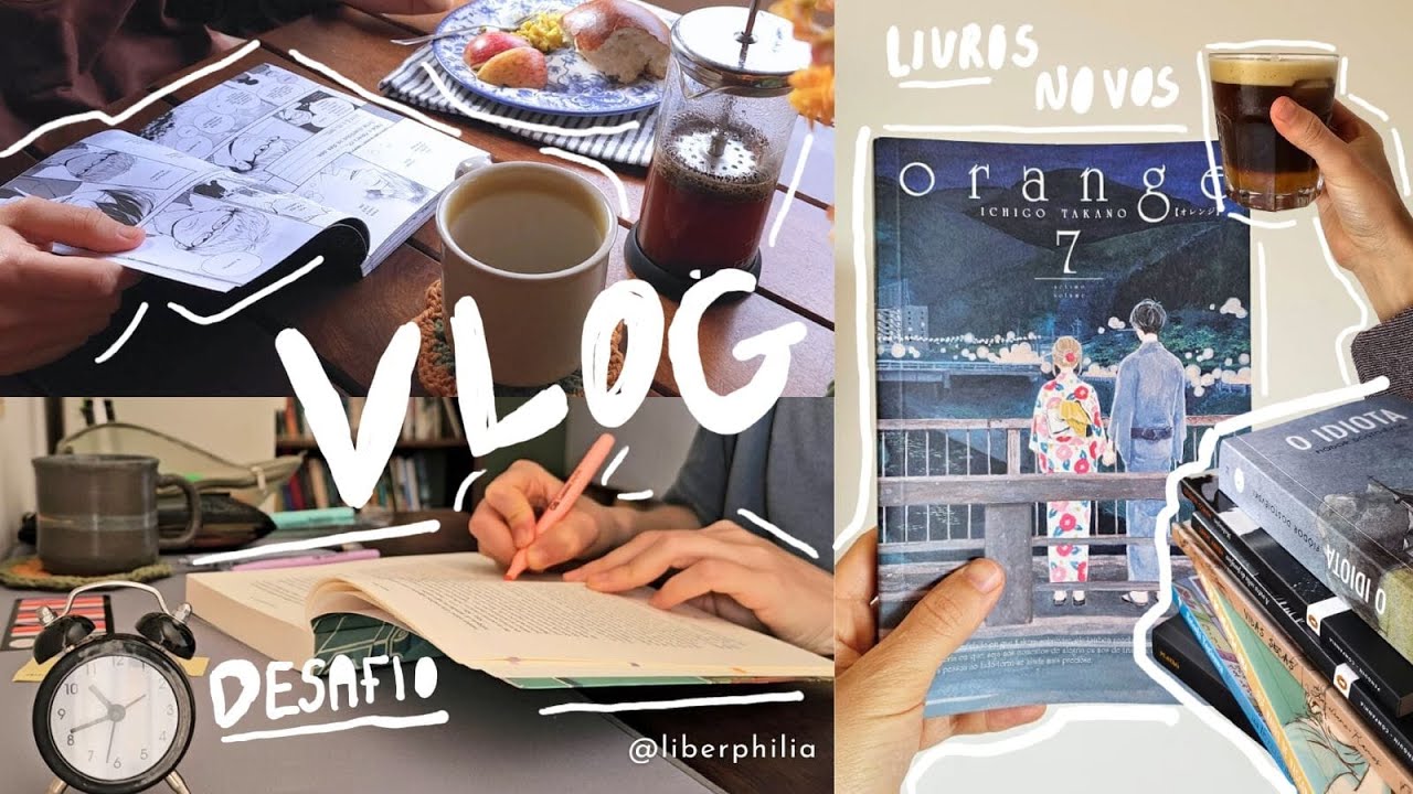 vlog | 🌿 desafio literário: 1 HORA de leitura durante 1 SEMANA + livros novos 📚