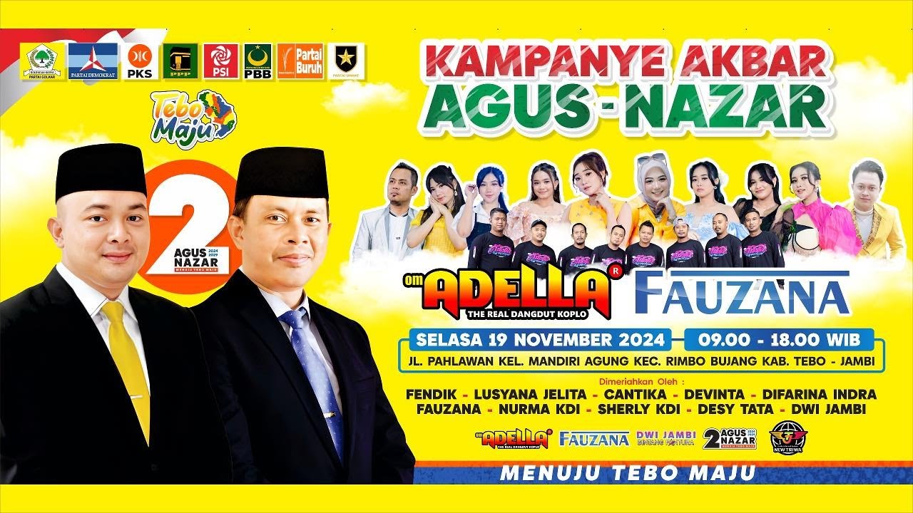 #live Kampanye Akbar AGUS - NAZAR , OM.ADELLA & FAUZANA