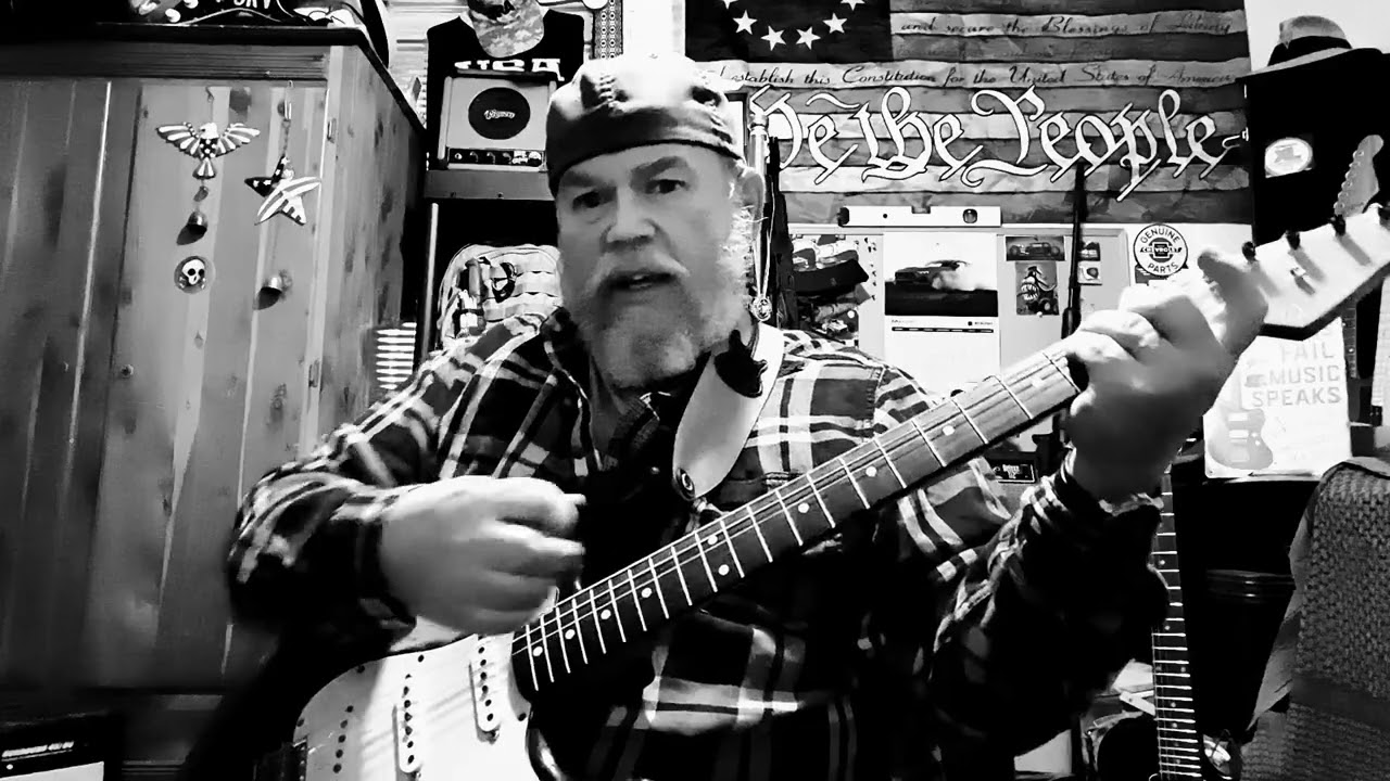 Playing some blues improv riffs with dexterity issues in my hands. 