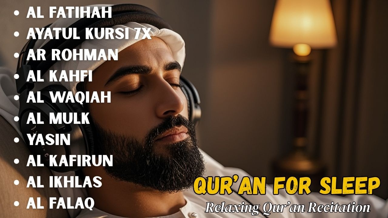 Peaceful Quran for Sound Sleep | Al-Fatiha, Surah Ar-Rahman, Al-Mulk, Yasin || Alaa Aqel#
