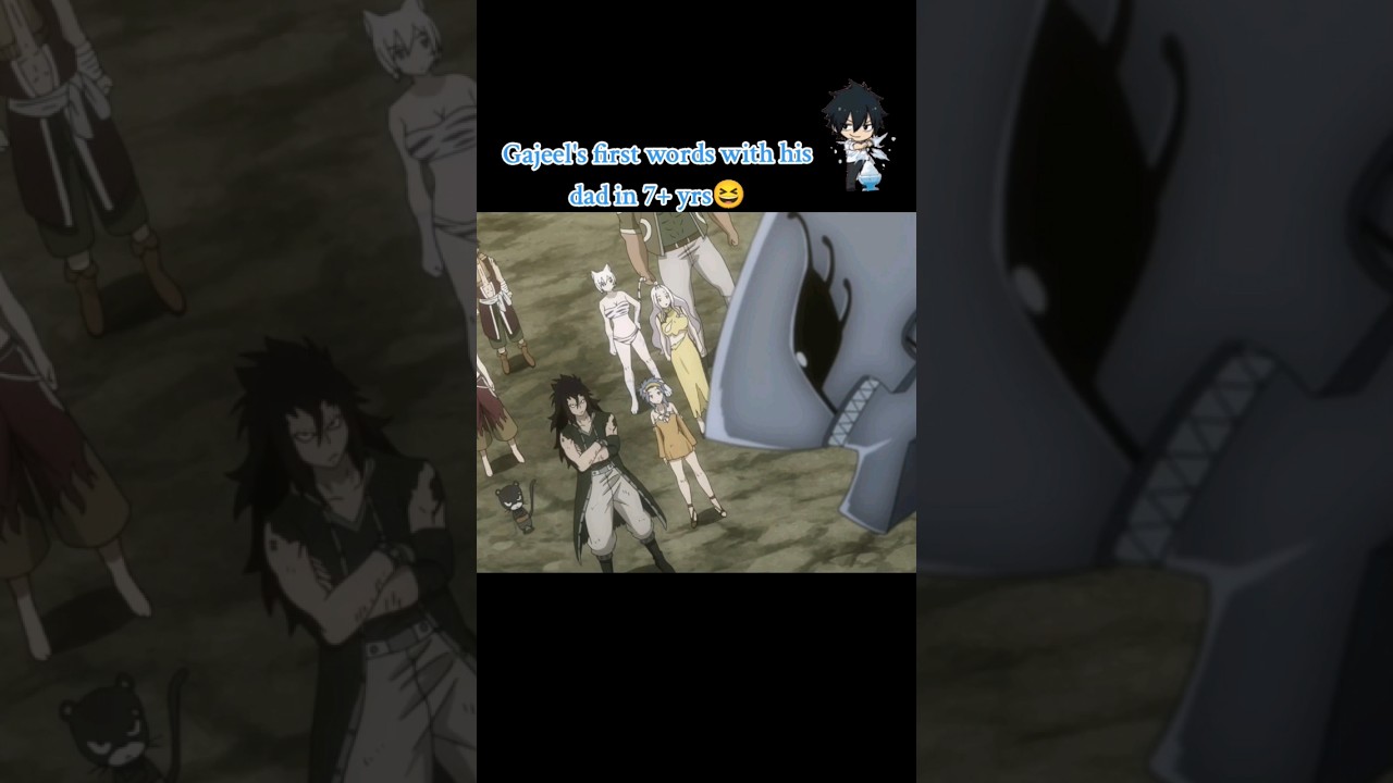 Gajeel's Dad disses him after 7 years🤣 #fairytail #anime