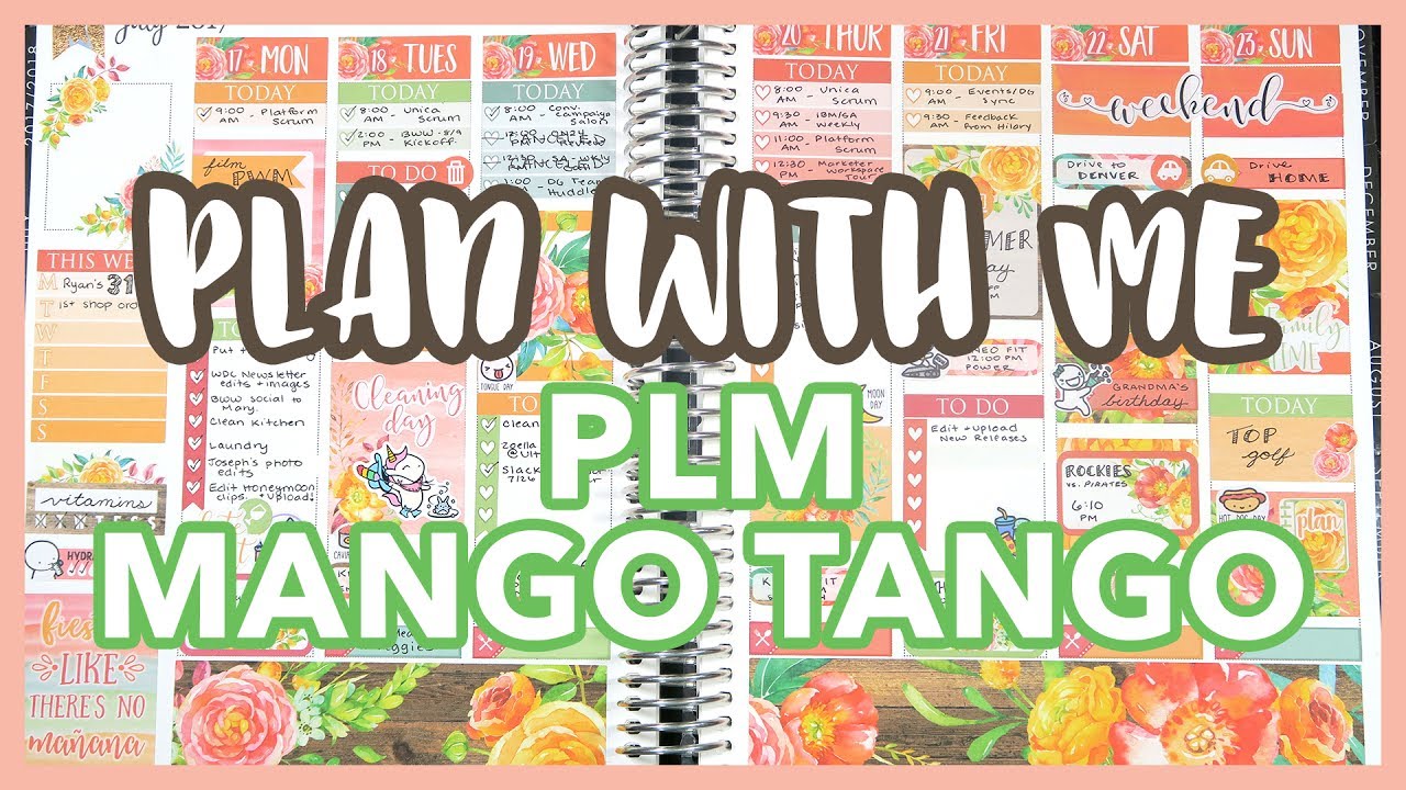 Paper Loving Mommy - Mango Tango | Erin Condren Plan with Me