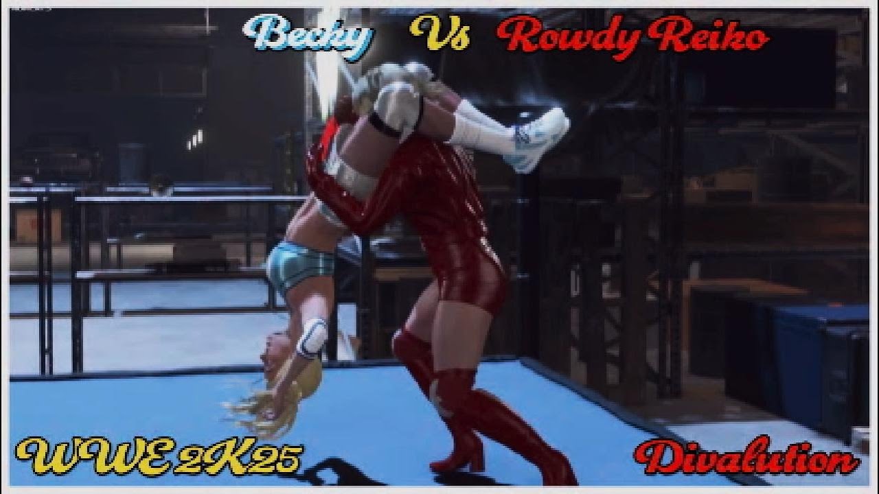 WWE 2K25 Becky Vs Rowdy Reiko - Rumble Roses 🌹 NXT Archive Brawl 