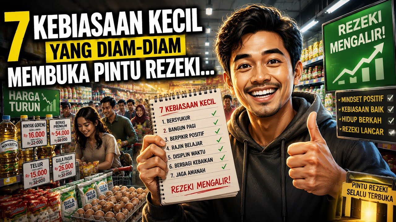 7 KEBIASAAN Sederhana yang Membuka Aliran REZEKI BARU