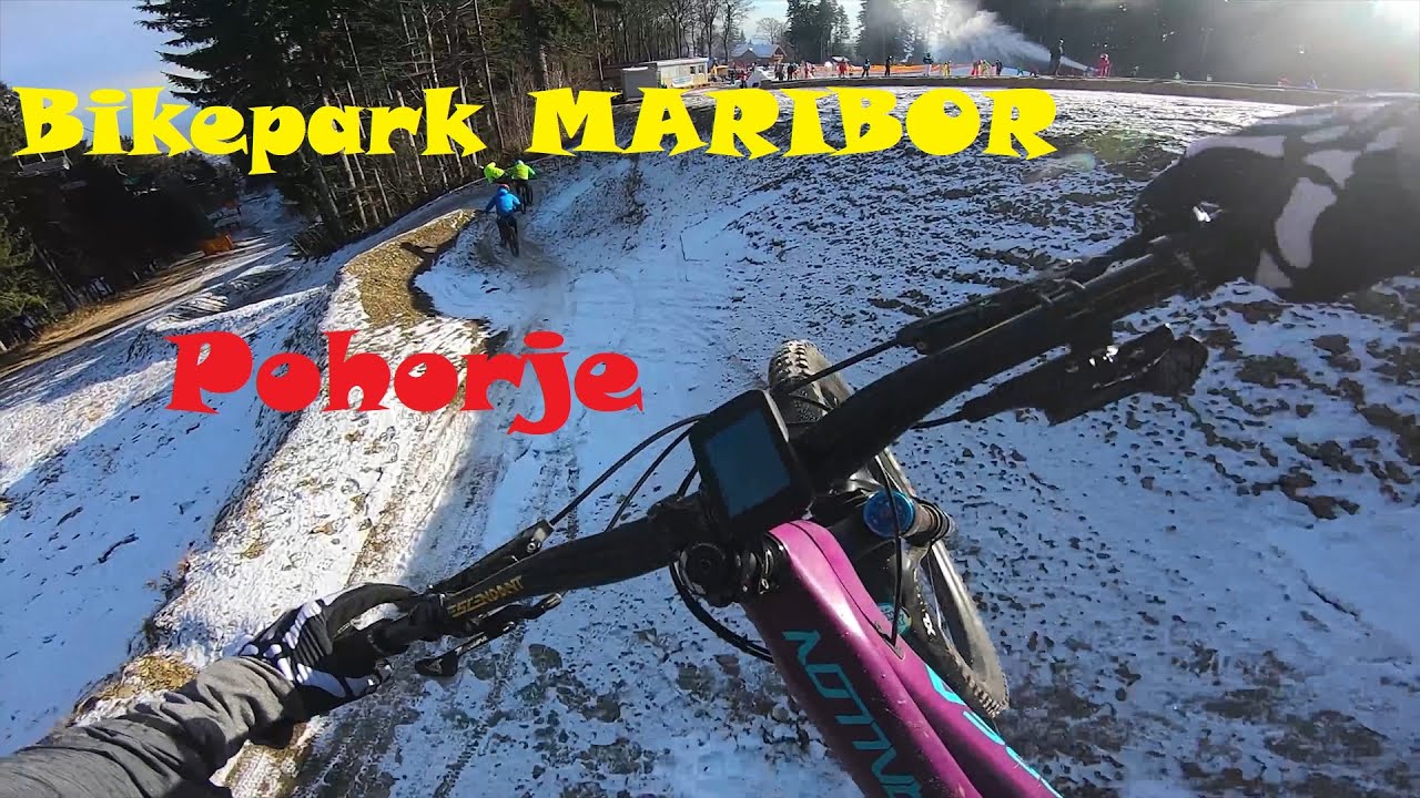 DOWNHILL Maribor Worldcup - Illegal - Red Line - Flow Line - Bikepark Pohorje - Winter -8°C