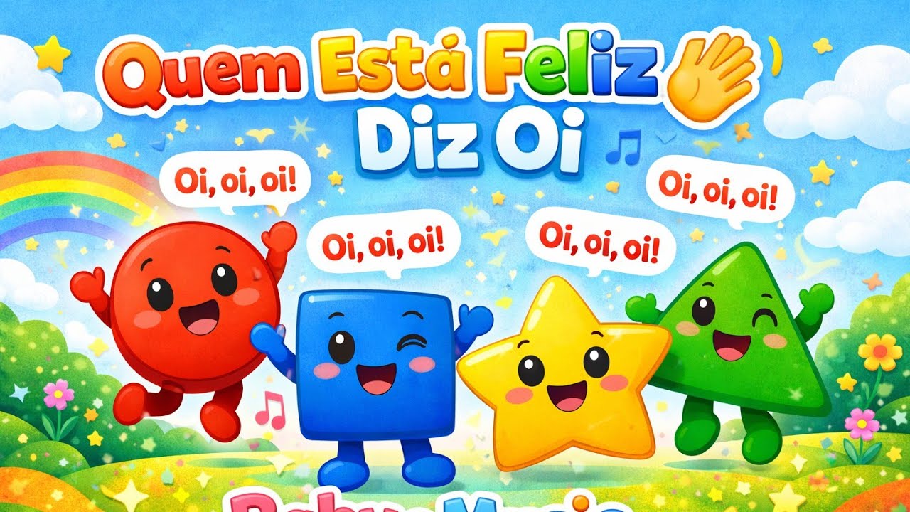 Quem Está Feliz Diz Oi 👋 | Música Infantil para Bebês | Baby e Music Kids