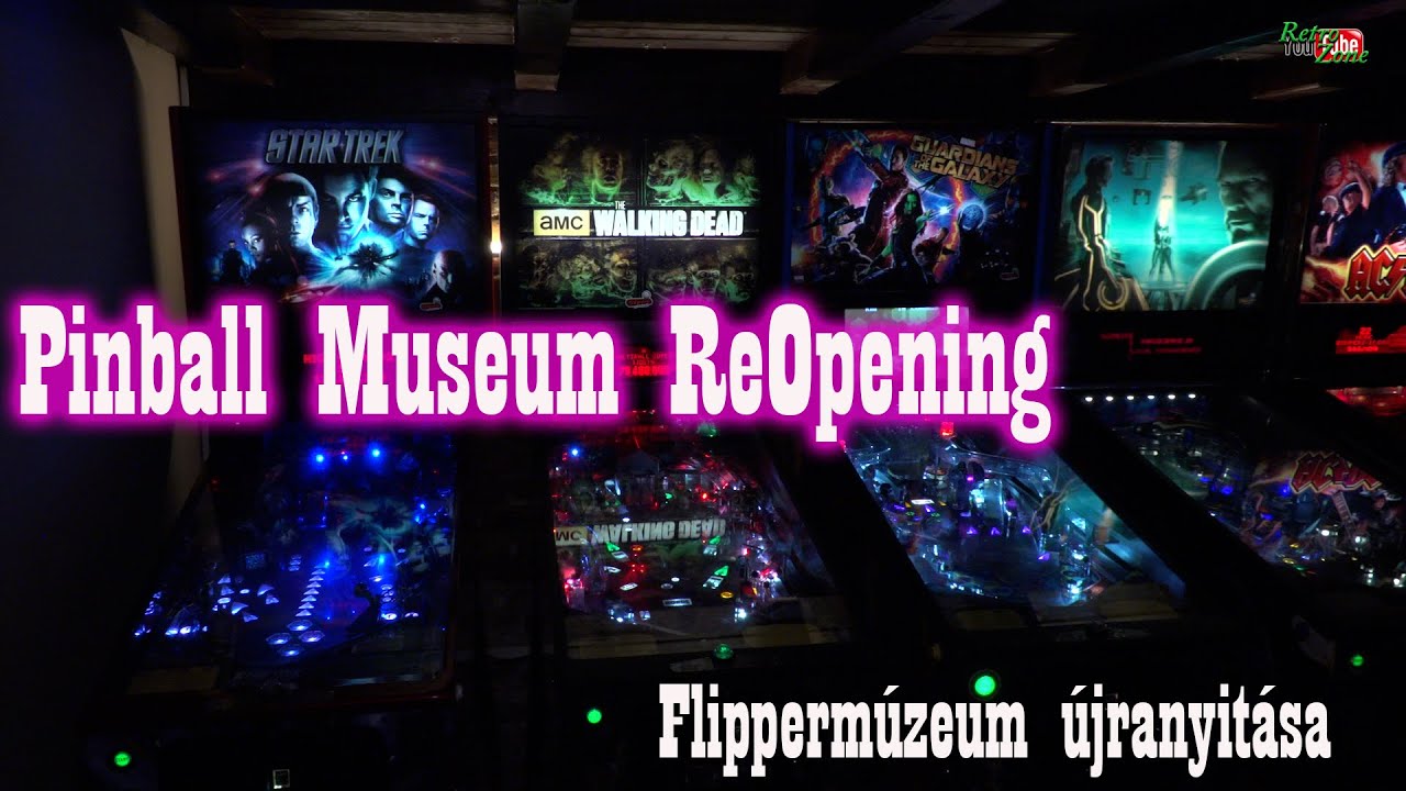 Pinball Museum ReOpening, Arcade Tour 4K, ASMR - Flippermúzeum újranyitása