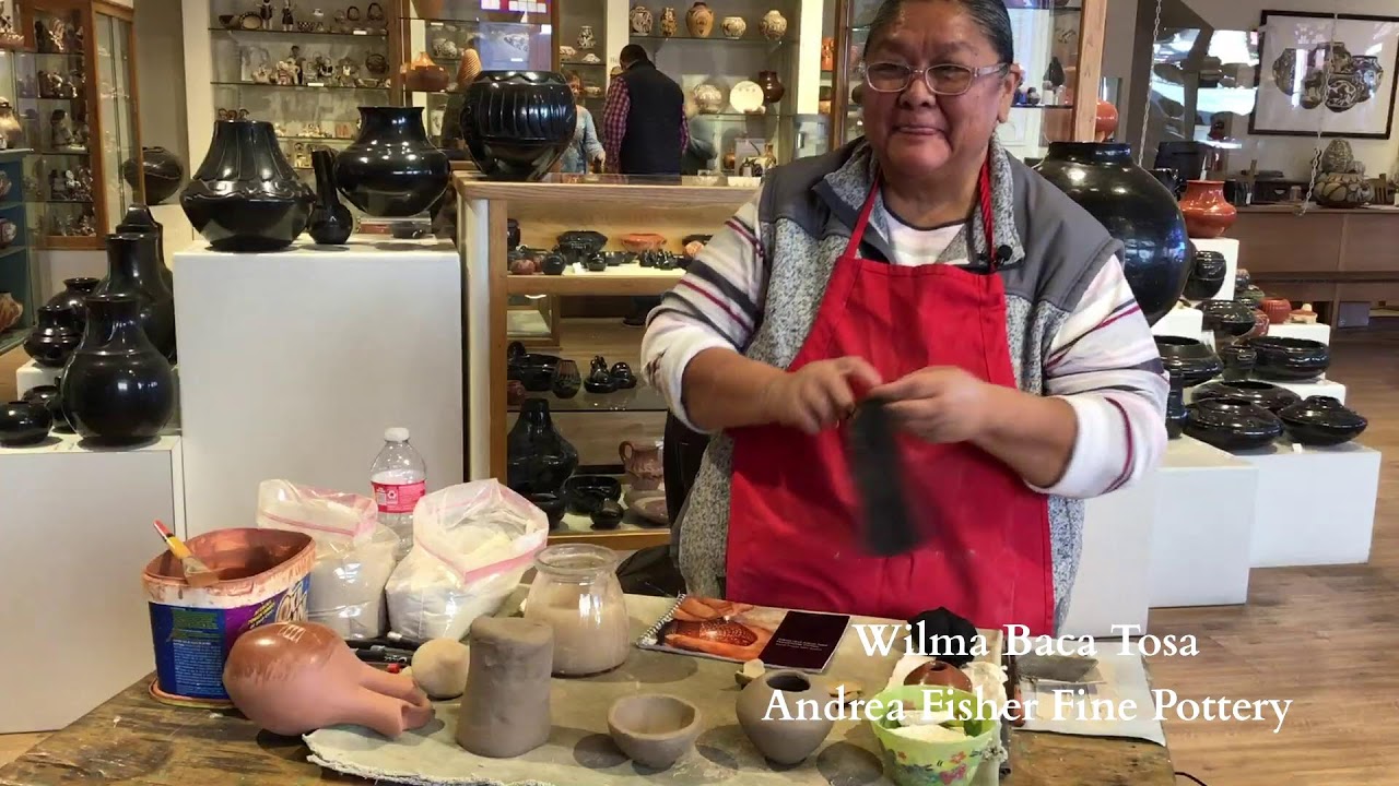 Demonstration by Wilma Baca Tosa of Jemez Pueblo