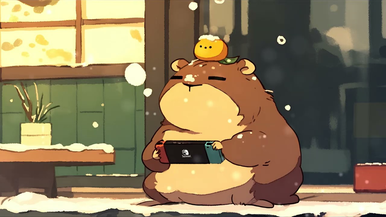 Capybara Chill Radio | Cozy Japanese Lofi Mix 🦫 🌙 📖