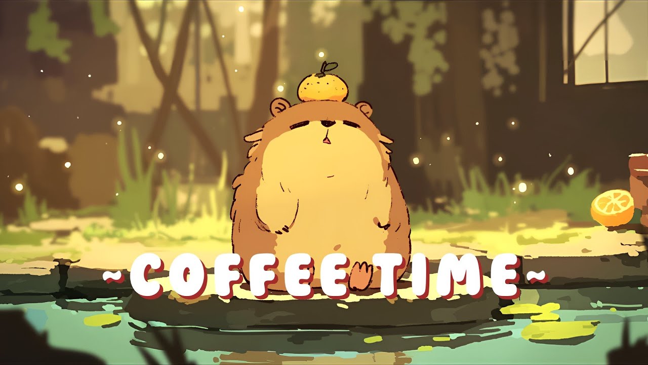 [60 Minutes] Capybara Music Corner | Relaxing Beats to Study/Sleep/Chill 📚 🎵