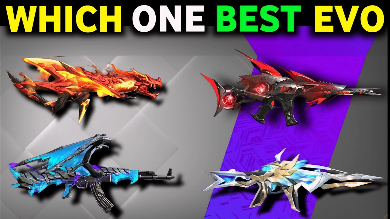 EVO AK47 VS ECO SCAR / EVO XM8 VS M4A1 / BEST EVO GUN SKIN IN FREE FIRE / FREE FIRE NEW EVENT