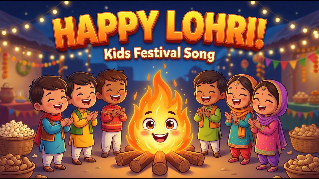 “Teach Your Kids About Lohri with This Catchy Punjabi Festival Poem 🎉”