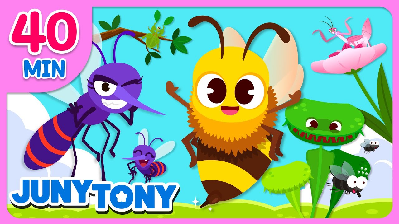 Insetos Legais 🐞✨🦋 Mosquito, Abelha, Besouro e Mais | JunyTony em Português