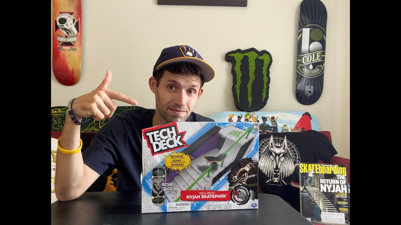 Nyjah Huston Tech Deck Skatepark Review !!!!!!!!!!!!