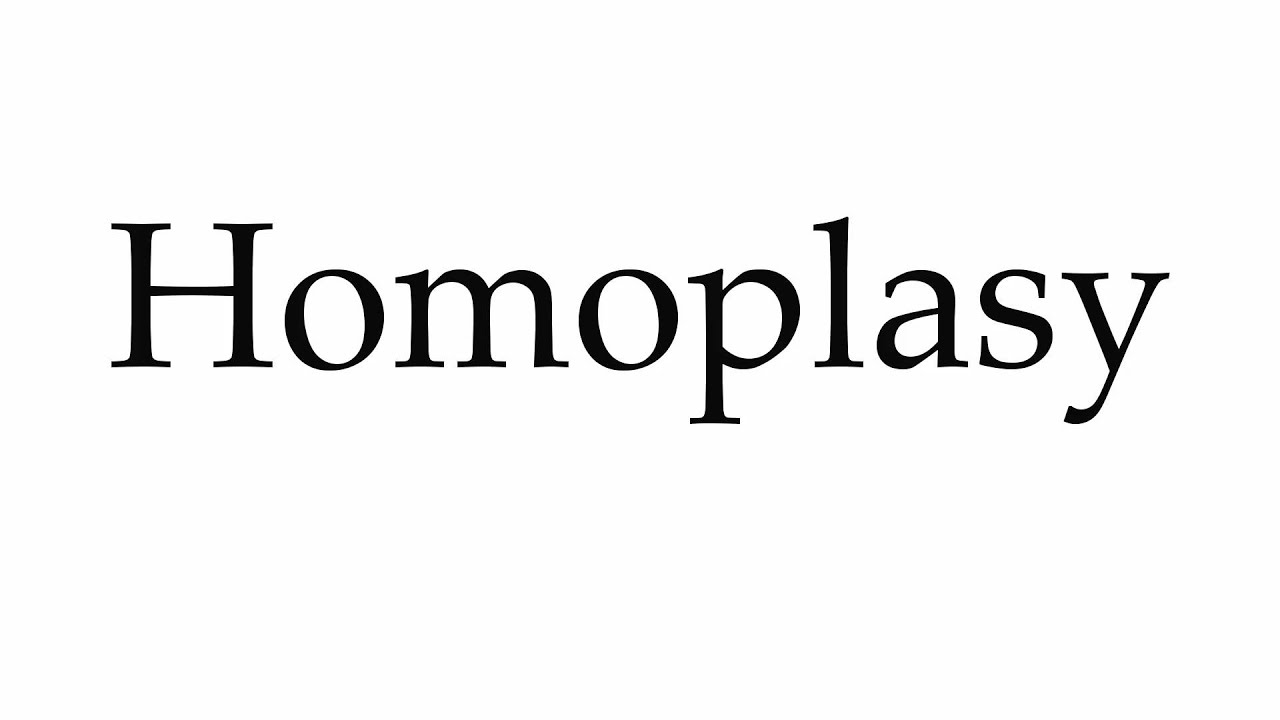 How to Pronounce Homoplasy