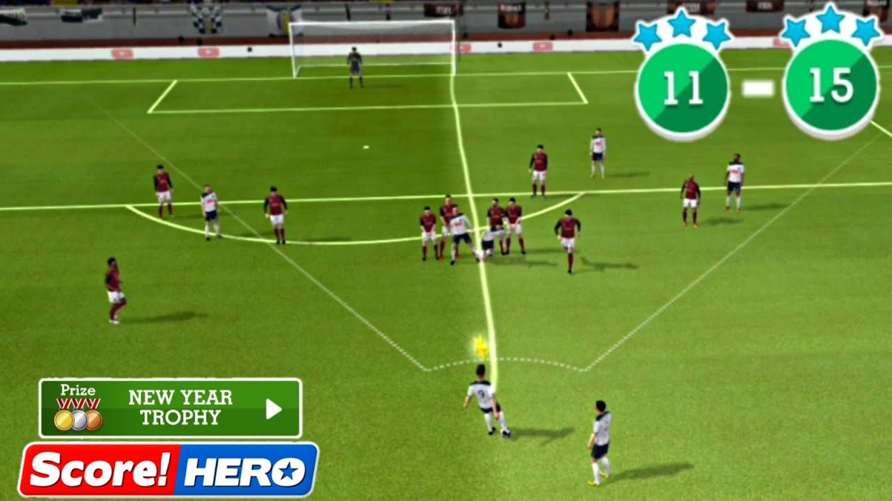Score! Hero - Event New Year Trophy - Level 11-15 - 3 Stars