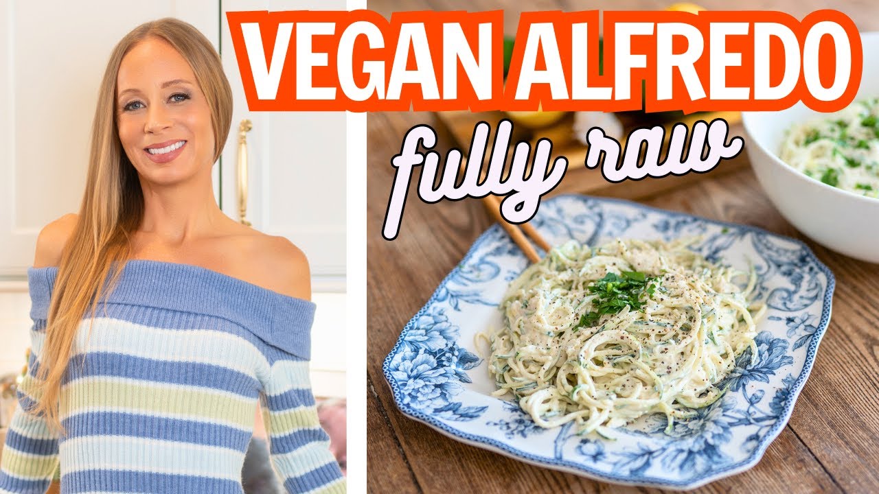 Making My EPIC Raw Vegan Alfredo Pasta‼️(no nuts, no oil)