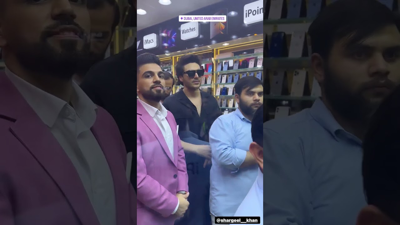 Ahsan khan in dubai on launching of a store |GET SOMETHING