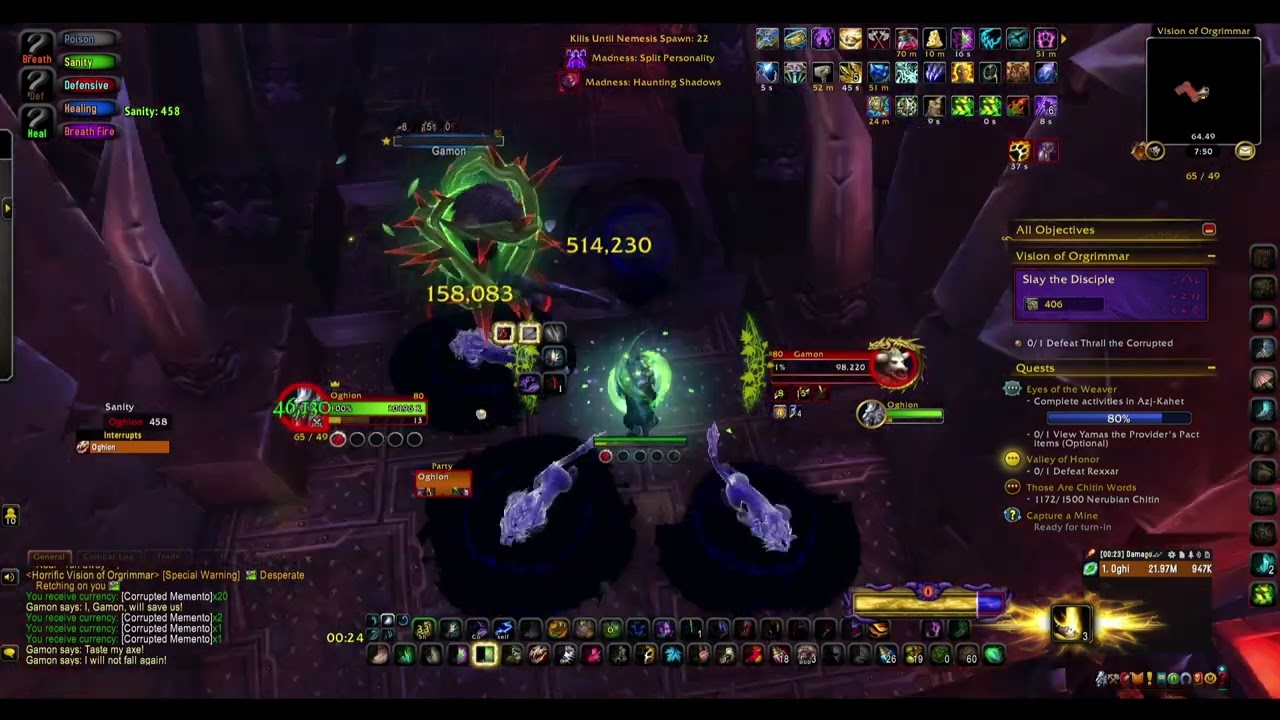 Horrific Vision of Orgrimmar VS Resto Druid