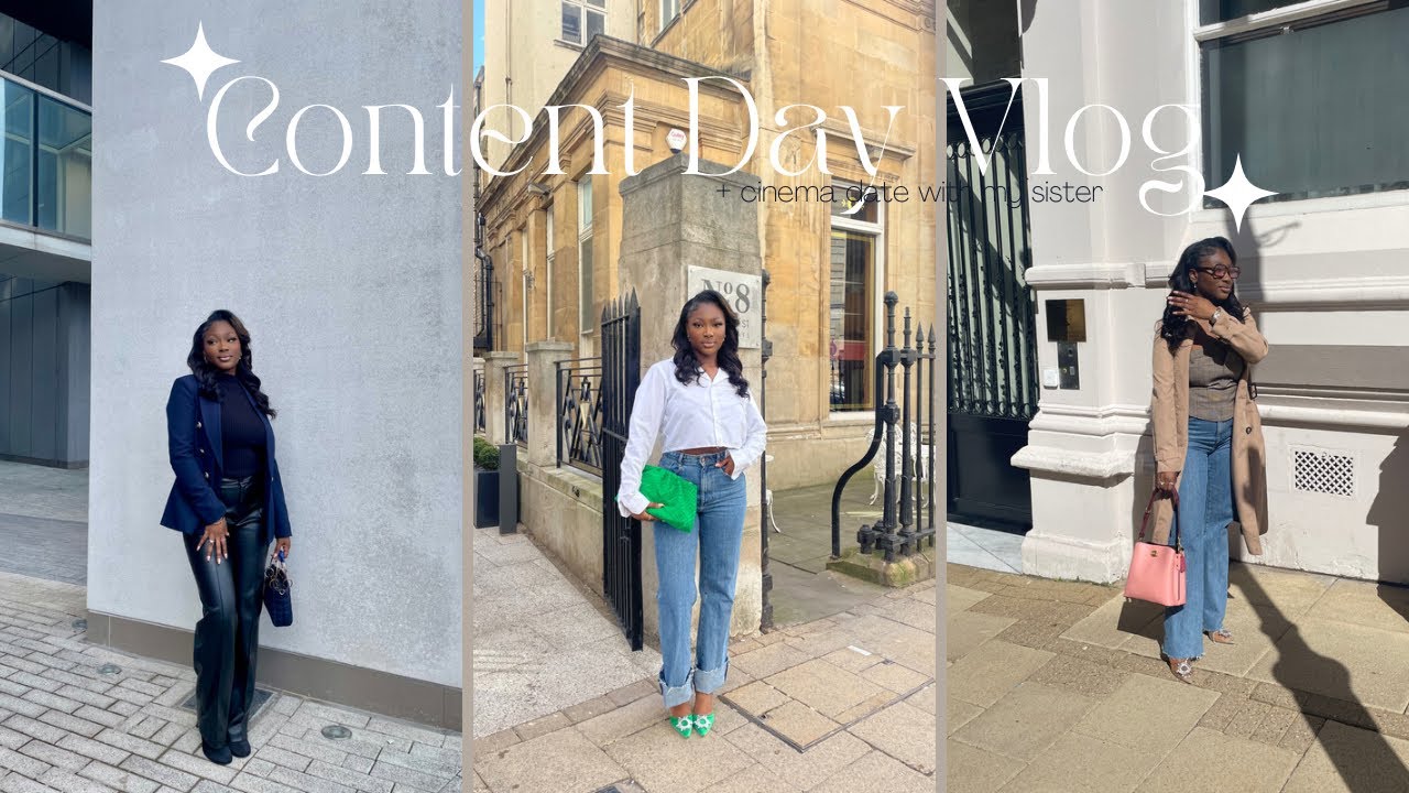 CONTENT DAY VLOG + cinema date w/ my lil sister