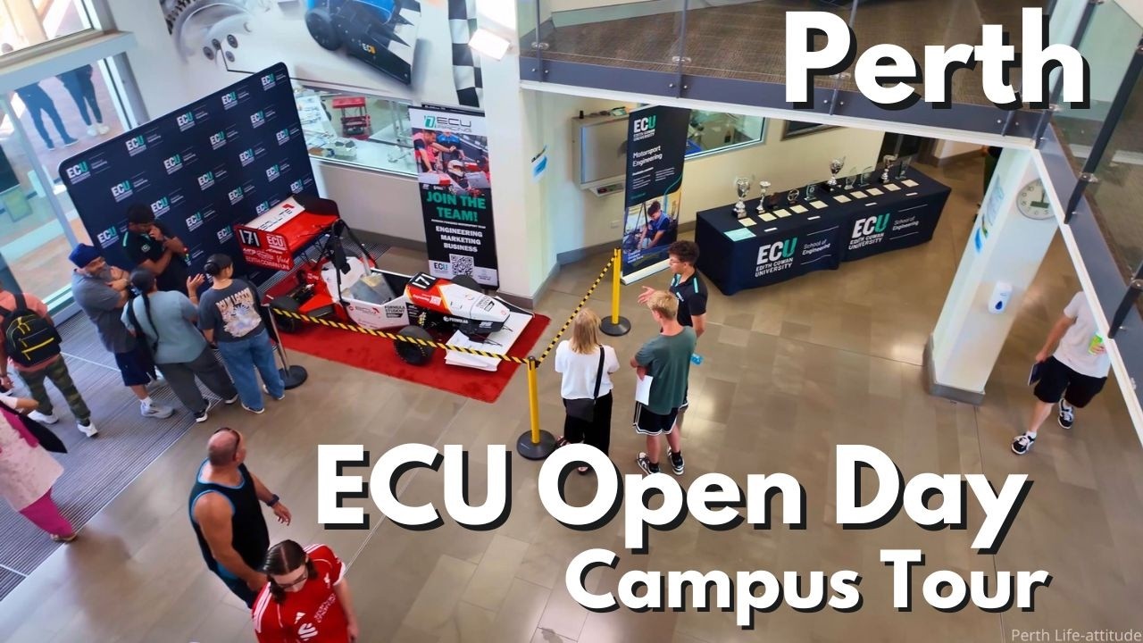 Perth ECU Joondalup Open Day 2026 — Full Campus Walk, Library, Engineering & Sports Centre Tour (4K)