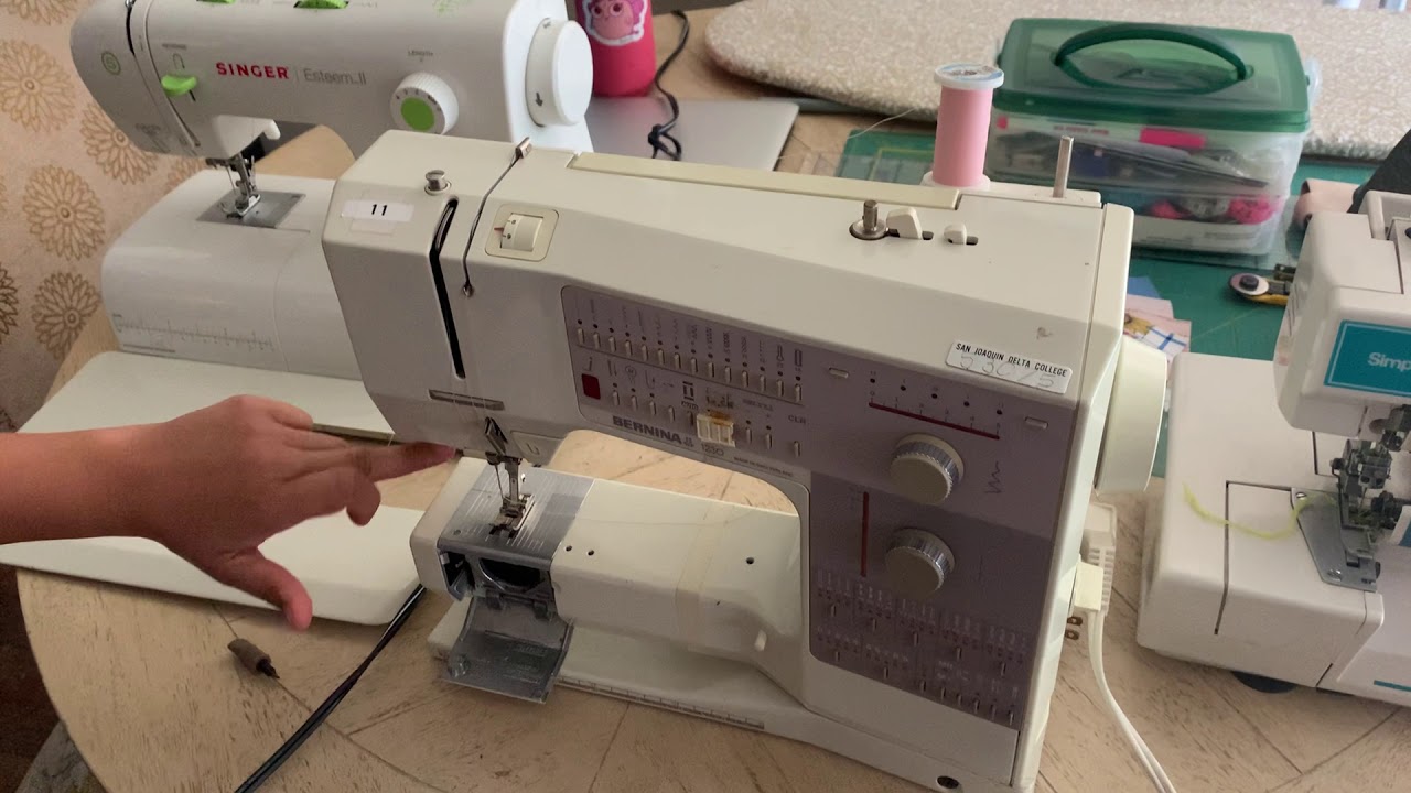 Заправка нитки в Bernina 1230