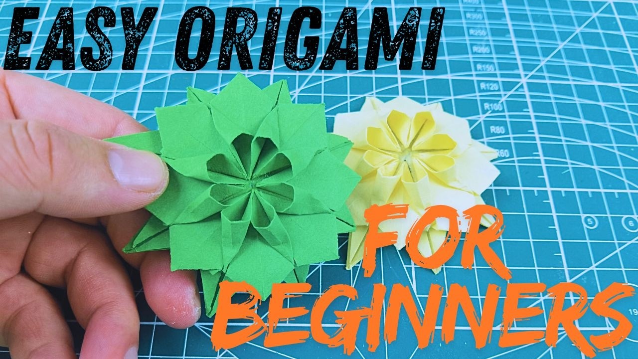 Easy Origami Flower for Beginners | Step by Step Tutorial #papercraft #diy #how #handmade #simplediy