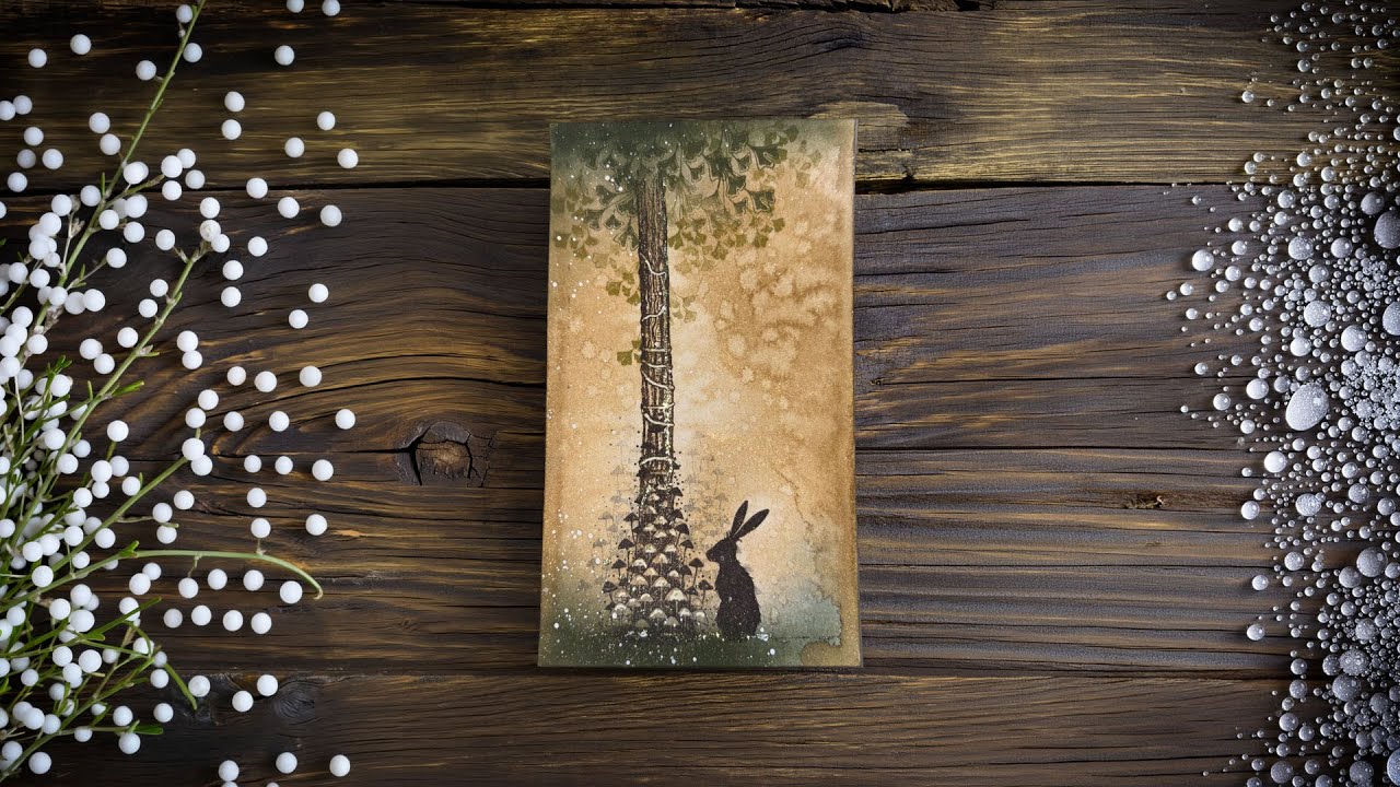 The hare in a Mystical Mica background
