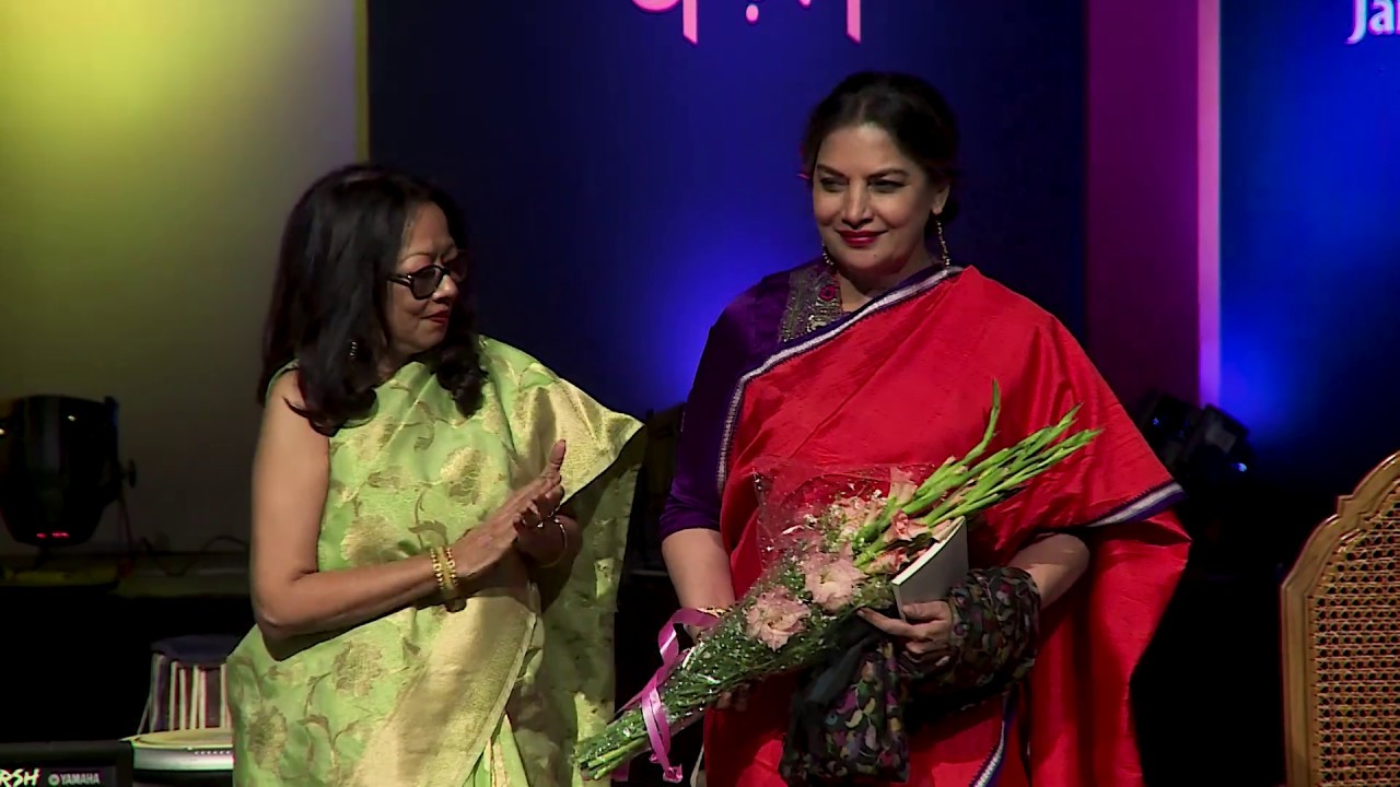 #jashneKaifi : #BirthCentenary #ShabanaAzmi Sahiba in conversation with 'Meeta' @APbazm Jan. 2019